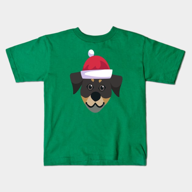 Funny Rottweiler Dog Christmas 2020 Dog Lover Christmas Kids T-Shirt by cuffiz